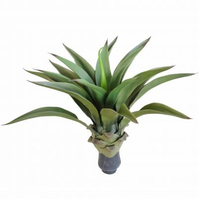 Artificial (fake) agave plant without a pot.