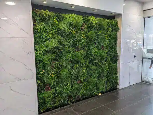 maintenance free artificial vertical garden