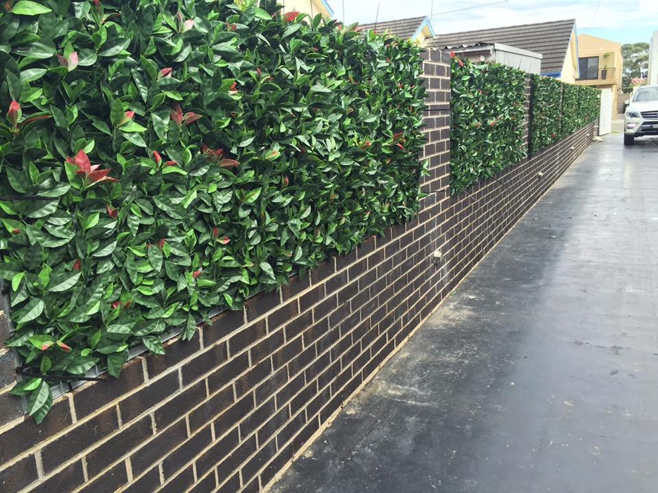 Artificial Metal Tube Fence Privacy Hedge Tiles