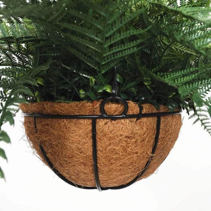 artificial hanging fern basket
