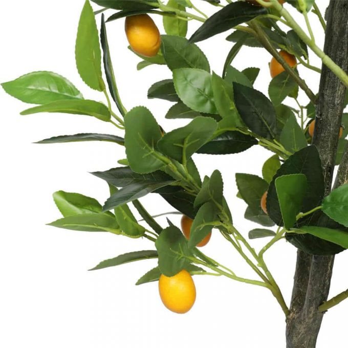 artificial lemon tree with lemons