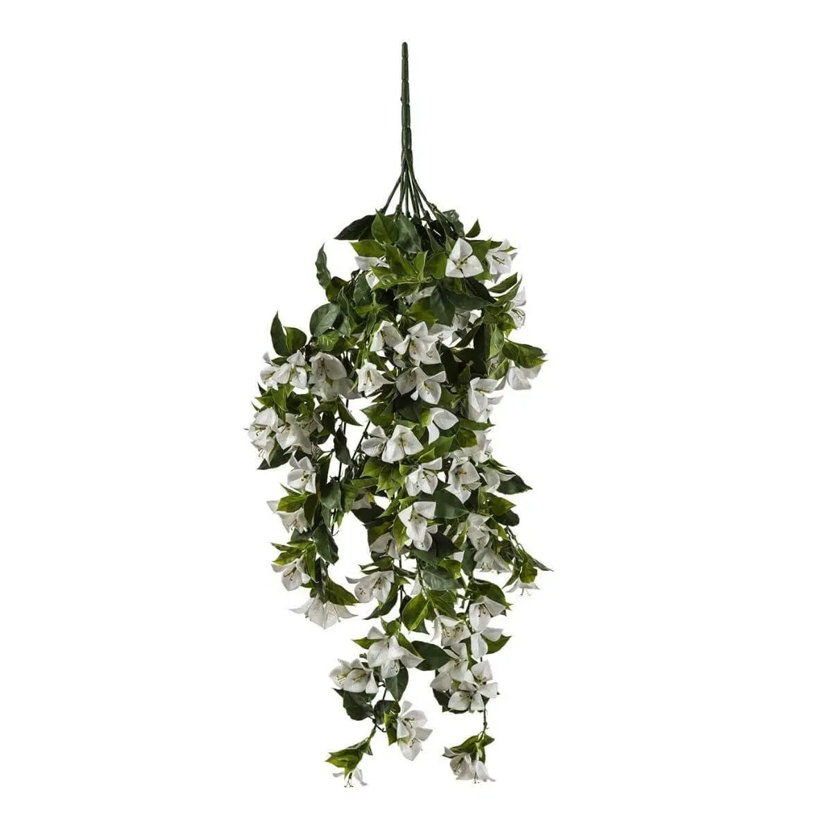 Hanging White Artificial Bougainvillea UV Resistant 90cm