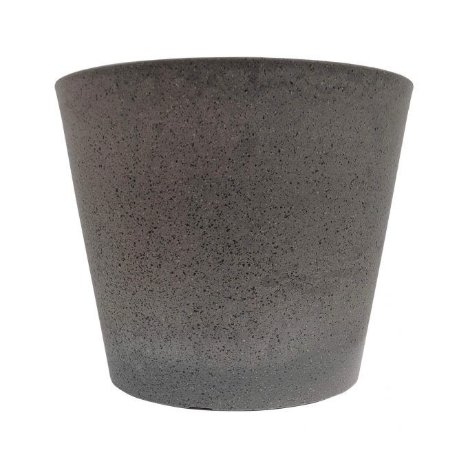Stone planter pot made with recycled materials and highly durable