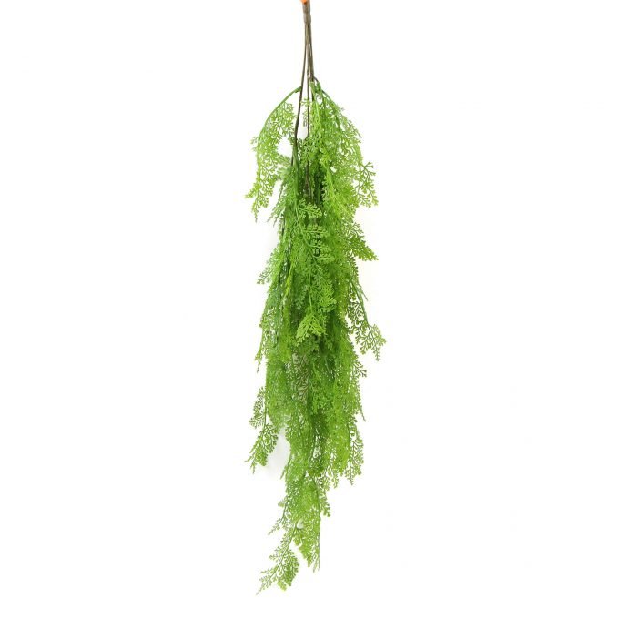 Hanging 80cm Hanging Fresh Green Dense Maiden Hair Fern Bush UV Resistant