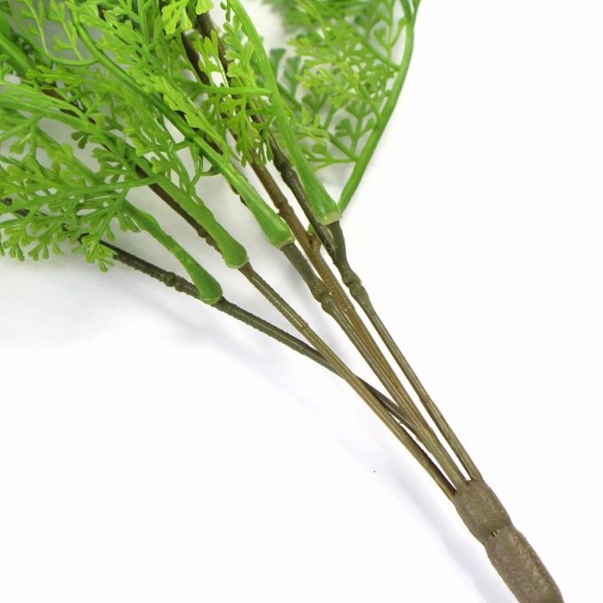 Stem base Sitting Leaves Close Up Leaves Stem Hanging 80cm Hanging Fresh Green Dense Maiden Hair Fern Bush UV Resistant