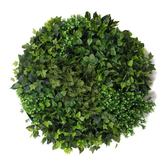 Artificial Green Wall Disc with Indoor Plants