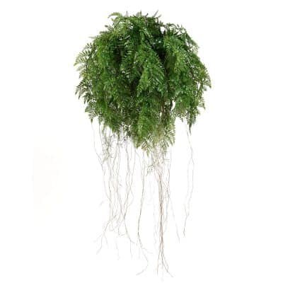 Artificial Fern Hanging Bal with Many Ferns