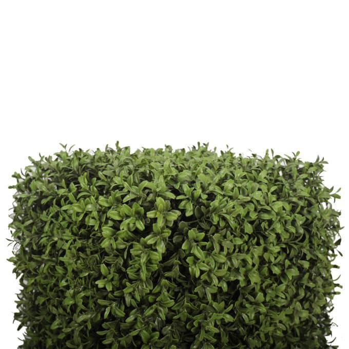 Artificial Topiary Square Buxus Fake Hedge with Fake Buxus Foliage