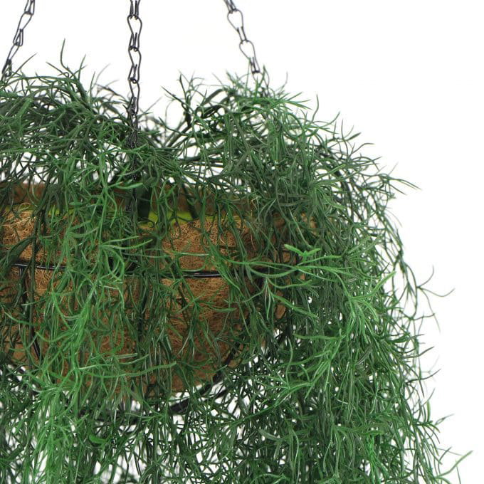 Artificial Spanish Moss Old Mans Beard Hanging Vine Basket with Chain