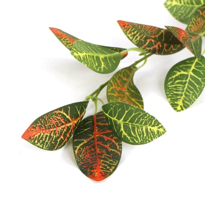 Artificial Croton Vine Hanging Garland 180cm Foliage and Leaves