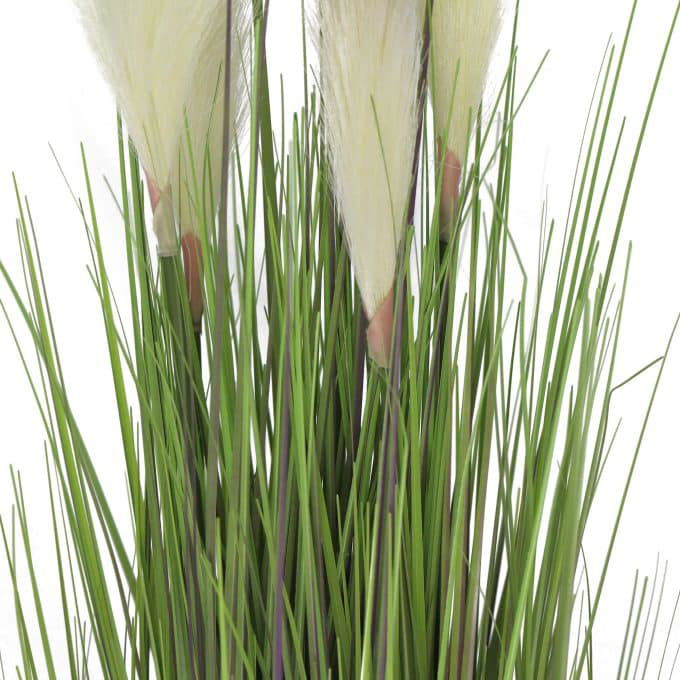 Potted Flowering Artificial Foxtail Plant 110cm Flower Heads