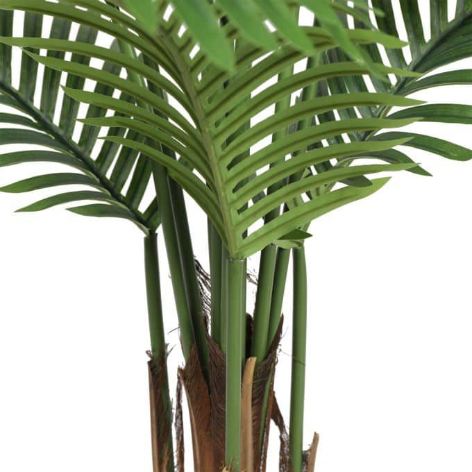Faux Potted Areca Tree with Nearly Natural Palm Leaves Stems