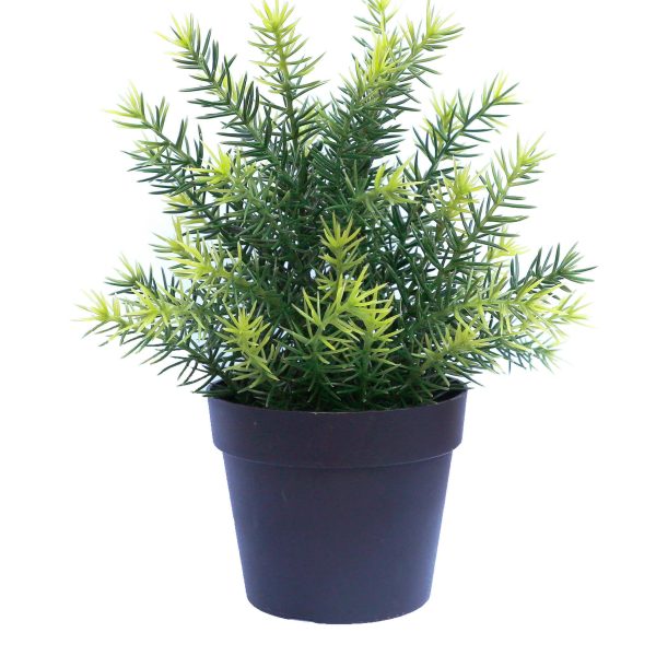 Small Potted Artificial Native Grass Plant UV Resistant 20cm