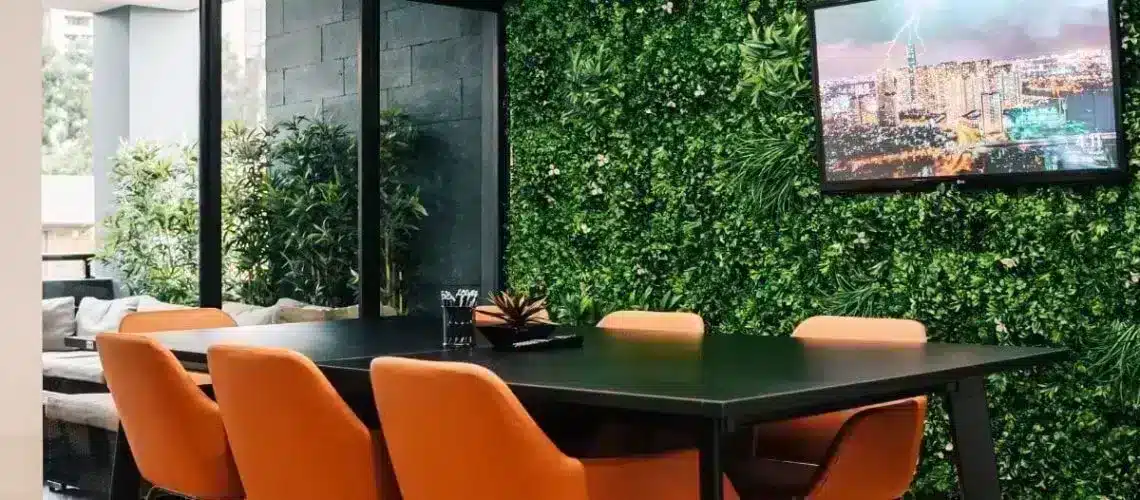 A green office wall environment for AiiMS Digital Agency1