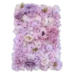 Artificial Flower Wall Backdrop Panel 40cm x 60cm Faux Pink Flowers