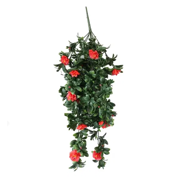 Hanging Red Rose Stem UV Resistant 85cm