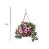 Artificial Petunia Hanging Basket UV Resistant 28cm