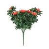 Artificial Rose Stem with Red Flowers UV Resistant and Outdoor Proof