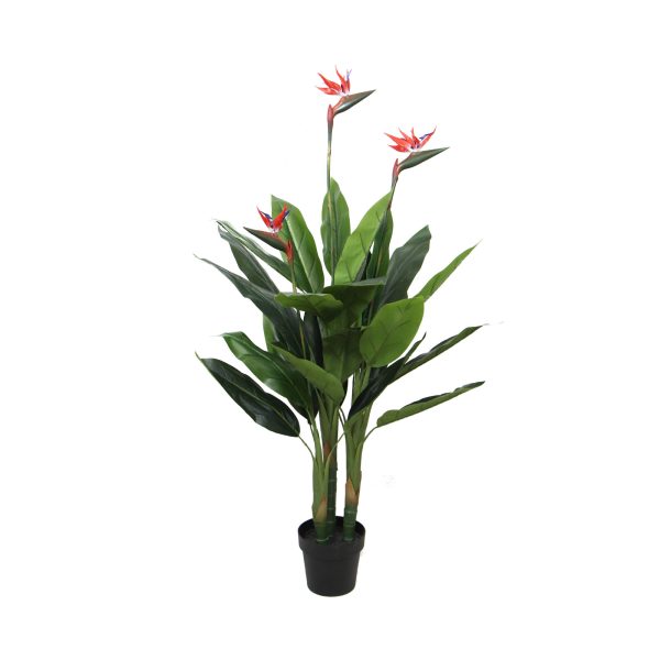 Artificial Bird of Paradise Plant 150cm (Red Flowers)