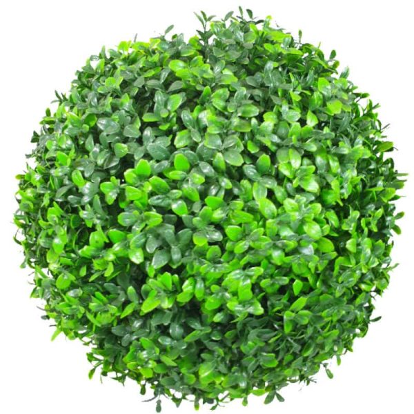 Medium Green Leaf Buxus Topiary Ball UV Resistant 28cm