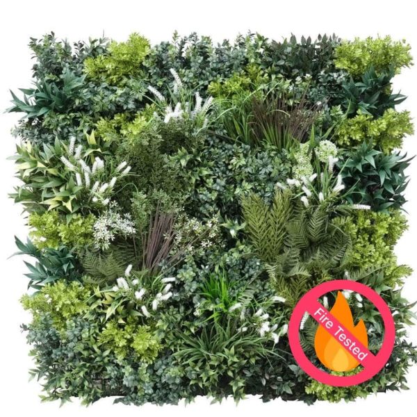 Garden of Eden Bespoke Vertical Garden / Artificial Green Wall UV Resistant 1m x 1m Fire Retardant