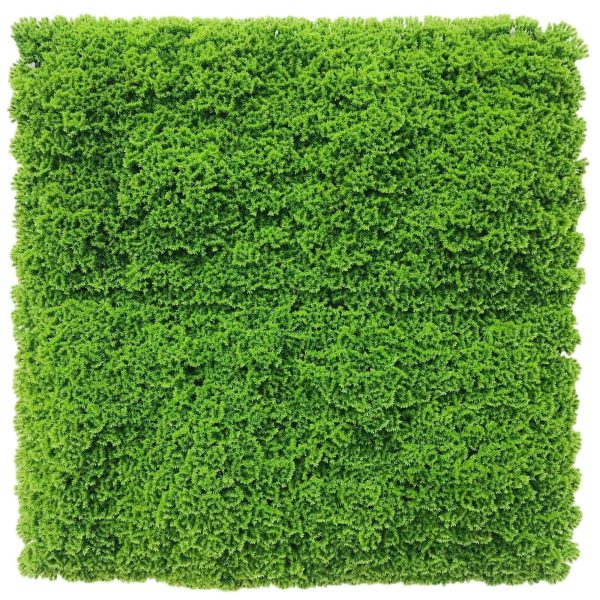 Fresh Natural Green Artificial Moss / Green Wall UV Resistant Sample