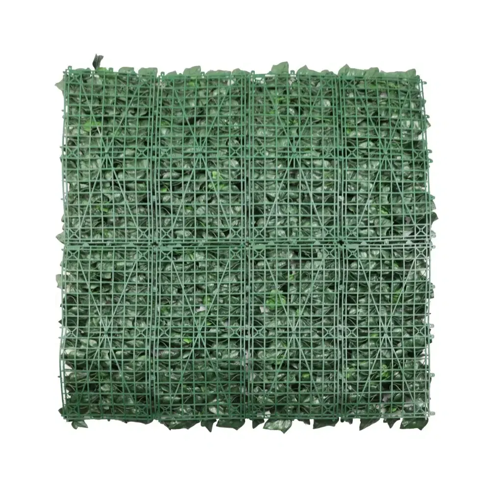 artificial ivy wall angle view