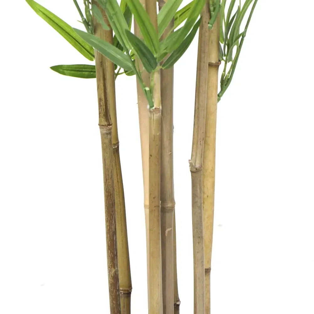 dense artificial bamboo foliage