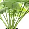 dense monstera artificial plant stems closeup