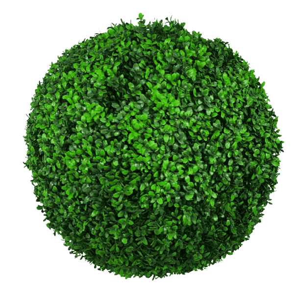 Large Green Leaf Buxus Faulkner Topiary Ball UV Resistant 48cm