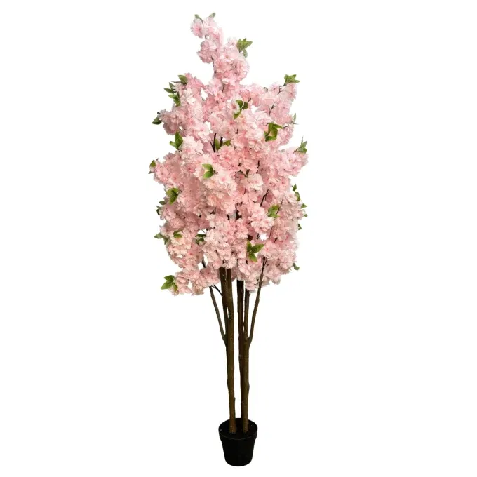 Pink Flowering Artificial Cherry Blossom Tree