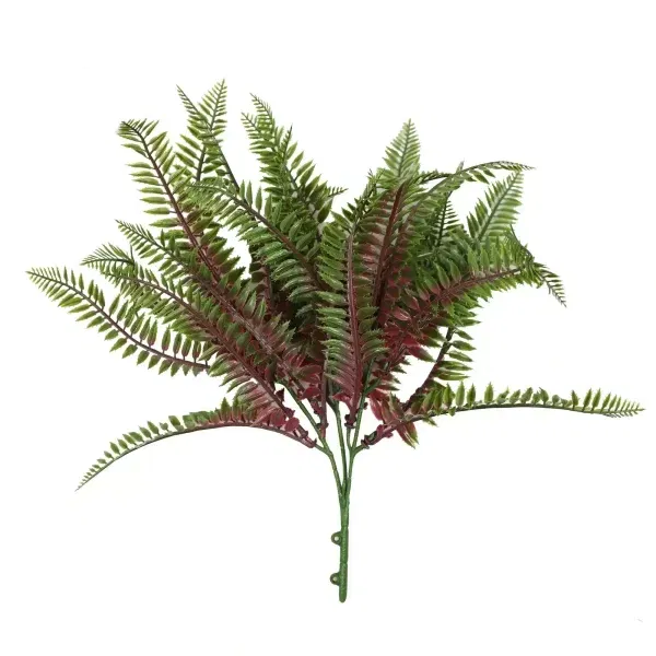 Artificial Royal Purple Fern Stem UV Resistant 33cm