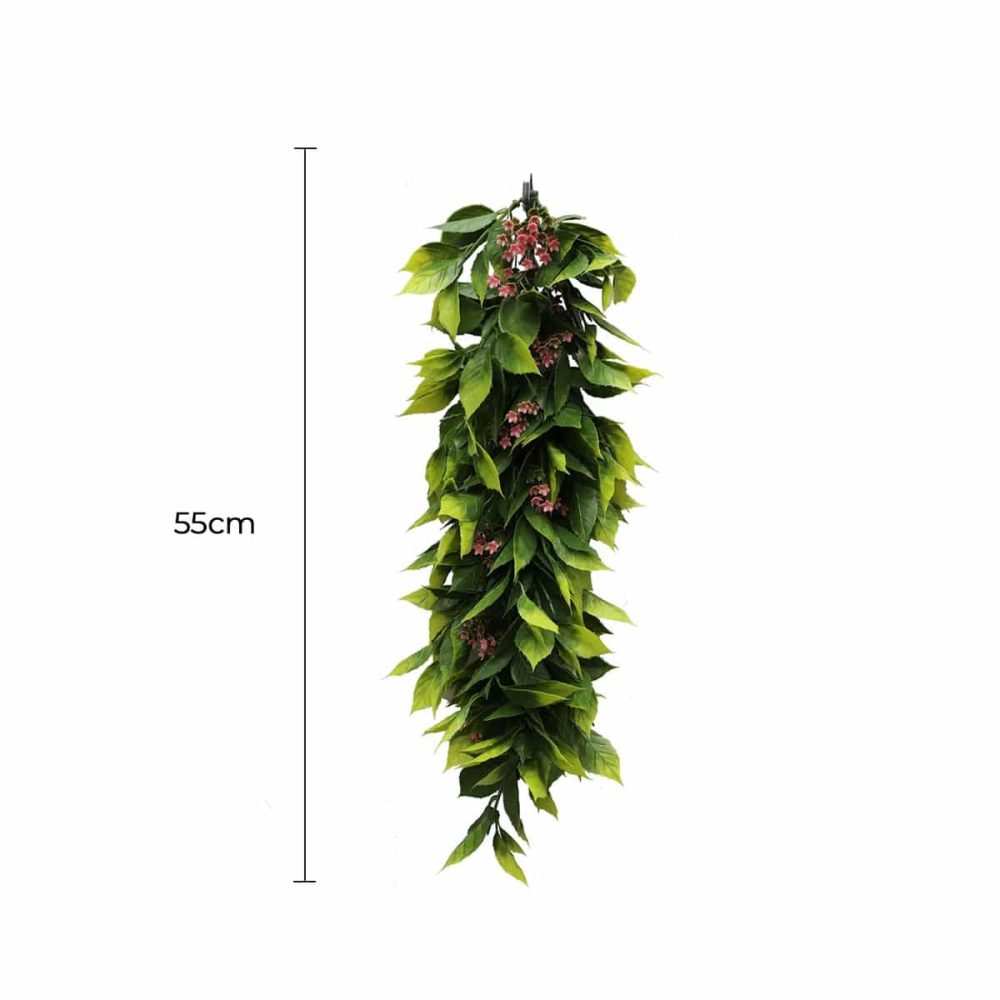 Artificial Extendable Hanging Flowering Pepperberry Garland UV Resistant 55cm.jpg