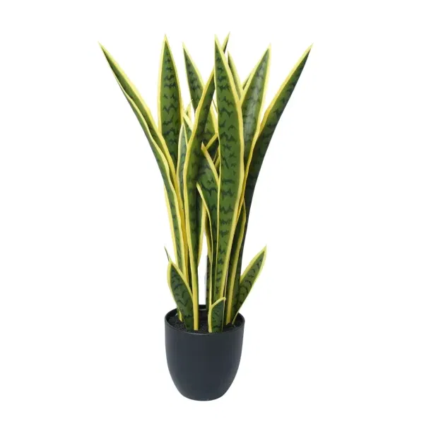 Artificial Mother in Law Tongue / Yellow Tongue Sansevieria UV Resistant 60CM