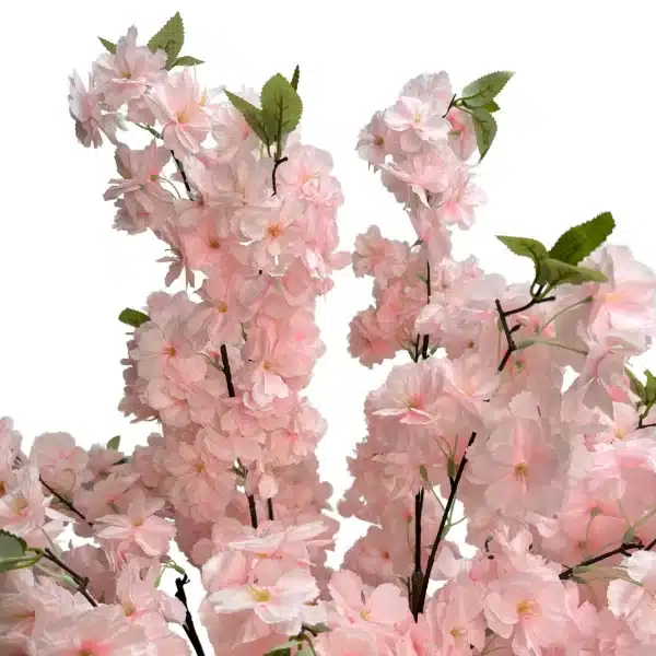 Pink Flowering Artificial Cherry Blossom Tree Faux Pink Flowers.webp