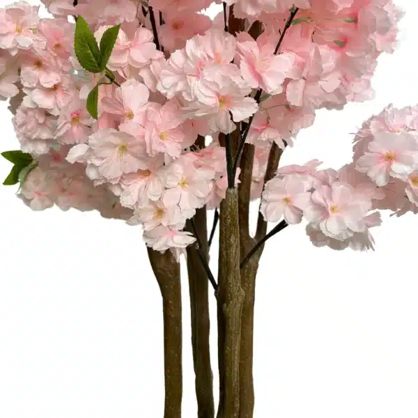 Pink Flowering Artificial Cherry Blossom Tree Trunk.webp