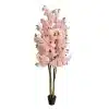 Pink Flowering Artificial Cherry Blossom Tree with Pink Petals.webp