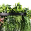 Black Artificial Hanging Green Wall Disc 60cm UV Resistant Foliage (1)