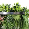 Silver Artificial Hanging Green Wall Disc 60cm UV Resistant Foliage (1)