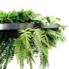 Silver Artificial Hanging Green Wall Disc 80cm UV Resistant Foliage (2)