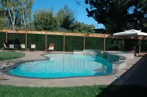 landscaping ideas for pools home with plants and pool