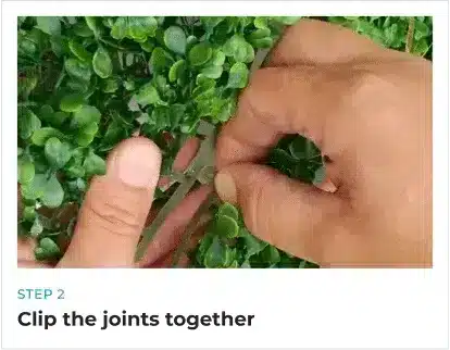 clip the joints together