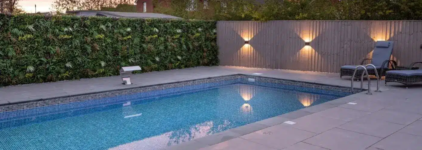 amazing poolside transformation with fake vertical garden