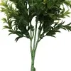 Artificial Dwarf Japanese Golden Yew UV Resistant 27cm Side View Stem