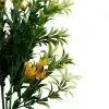 Artificial Dwarf Japanese Golden Yew UV Resistant 27cm Side View Stem Branch