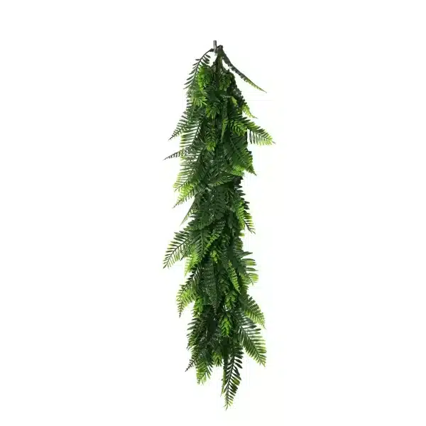 Artificial Extendable Hanging Bracken Fern Garland UV Resistant  55cm