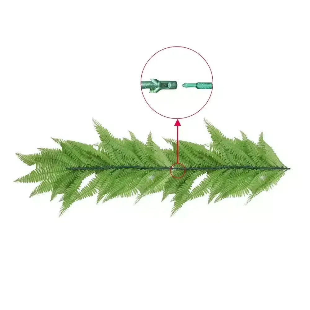 Artificial Fern Vine Garland 55cm Length, 20cm Width, UV Resistant Interconnecting