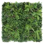 Verdant Fern Artificial Vertical Garden / Green Wall Panel 1m x 1m UV Resistant