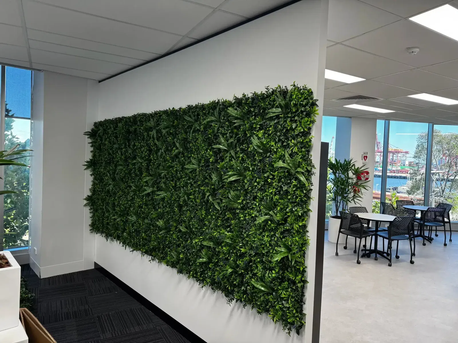 Lavandula Vertical Garden: A Refreshing Green Oasis in Port Melbourne’s Modern Office Space