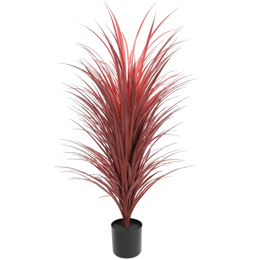 artificial burgundy grass plant 1